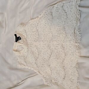 Lace crop top